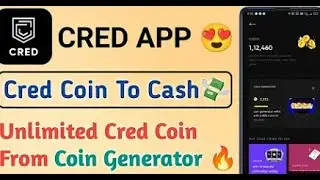 How To Convert Cred Coins Into Cash | Cred Coin Generator | Cred Coin Earn #cred