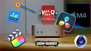 Mac mini M4 Stressz teszt! Davinci, 3D Renderelés és Játék!
