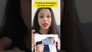 Is a Pan card mandatory for bank account #bankingawareness #banking #pancard #informative