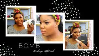 Full Face of Black Owned Makeup Brands #BeginnerFriendly #BOMBTutorial //GLAMAZON1026