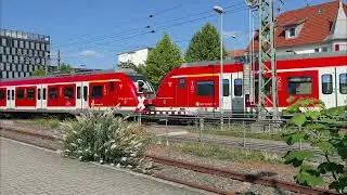Züge in Wendlingen am Neckar (Kurzvideo) 