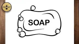 How to draw a bar of soap easy