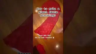 Let&rsquo;s make a giant santa stocking! Full tutorial in linked video. #santa #santastocking #christmas