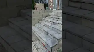 Staircase cladding📐#shorts #asmr #relaxing #viralvideo #outdoors #construction #garden #diy