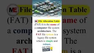 what is file allocation table?  #shorts