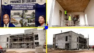 KOLWEZI : ÉVOLUTION DES TRAVAUX DE LA CONSTITUTION DE 2 RÉSIDENCES DU GOUVERNEUR ET DU GOUVICE