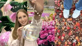 Artist Diaries | Autumn in the Studio | Packing orders, Painting ornaments, & a Fall Nature Walk!