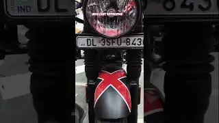 Royal Enfield hunter 350# handle crash guard back light# and indicator# modification#