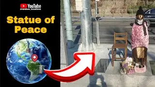 I found the Statue of Peace on Google Earth #map #earth #googleearth #yt