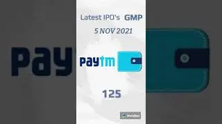Latest IPO's GMP on 5 Nov 2021