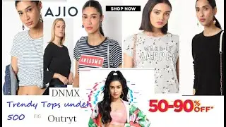 Ajio Tops Haul Under *300 | Ajio Mania Sale 80% Off | Summer Tops haul - Part 3