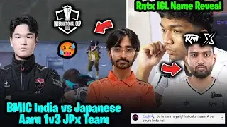 Tracegod Reveal IGL PunK?😧 Aaru 1v3 Japanese Team in BMIC Practice🥵 RNTX New Lineup Aggessive Push
