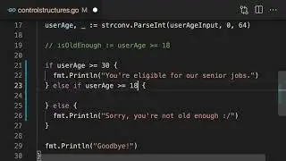 Else and else if - GoLang