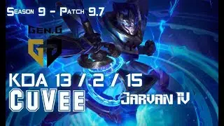 Gen CuVee JARVAN IV vs RYZE Top - Patch 9.7 KR Ranked