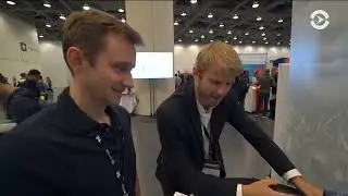 Konstantin Berezin pitches Caaresys at TechCrunch 2019 VOA Interview