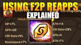 Using Reappraisal stones on a F3/C1 account [EXPLAINED] Summoners War