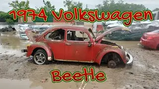1974 Volkswagen Beetle Gets CRUSHED & DISAPPEARES In My CRUSHER with a 06 Pontiac G6 GT Coupe!🥶🥶🥶