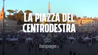 Centrodestra chiude campagna elettorale a Roma, ma la piazza non si riempie