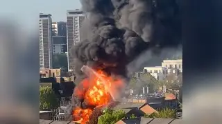 London: Major fire breaks out at power station