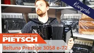 Akkordeon - Beltuna Prestige 3058 e-72 Grand Convertor - elektronisches Klappensystem - Klangprobe