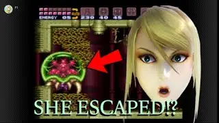 Super Metroid Escaping the Baby Metroid Without Your HP Dropping to 1
