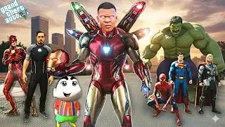 Shinchan & Franklin Found Iron Man Special Suit 😱🔥 Franklin Becomes Iron Man | GTA 5 Hindi Story Mod