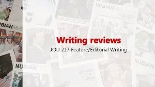 Writing reviews