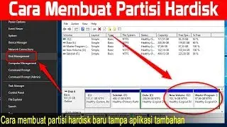 Cara Membuat Partisi Hardisk Baru Tanpa Aplikasi Tambahan