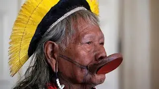 Il capo indigeno Raoni in Europa, in difesa della sua Amazzonia