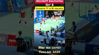 Women's Badminton. Malaysia 🇲🇾 vs 🇮🇩 Indonesia At Gymnasium Thammasat University.33rd SEA GAMES 2025