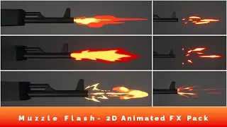 Retro Muzzle Flash Unreal Engine - 2D Pixel FX Pack