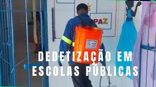 Realizando um procedimento de #controledepragas #urbanas #dedetiza&ccedil;&atilde;o em escolas p&uacute;blicas