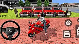 🍂 indian Thift Auto Simulator🎮Franklin Modify Gold And Red Thar🔥 Game🔥