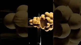 Hyper-Realistic Sand Grapes ASMR 🍇✨ | Delicate Fruit Cutting Sounds Only