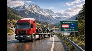 👉ETS 2 I Realistic Drive I Ducem motociclete in 👉 Austria - LINZ.                   Partea: 1