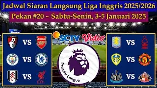 Jadwal Liga Inggris Live SCTV - Man City vs Chelsea - EPL 2025/2026 Pekan 20
