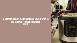 Megachef 8 Quart Digital Pressure Cooker with 13 Pre-set Multi Function Features