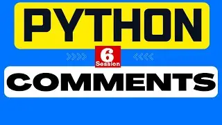 6. Python Tutorial - Comments in Python | Python Programming Full course Step by Step Coding 2022