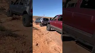 Two Ford Excursions Offroad 😍 #trailhero #sandhollow #fordexcursion #owlclaw