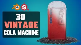 Making a Stylized Vintage Cola Machine in 3D - Fallout Inspired