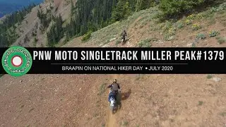 PNW Moto Singletrack Miller Peak #1379 July 2020 // High Alpine Enduro Motorcross Skydio 2 Drone