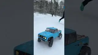 Wild winter RC drifting