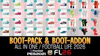 MEGA BOOTPACK & BOOT-ADDON для FL26 ➠ PES 2021 & FOOTBALL LIFE 26