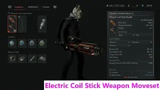 Lies of P: Electric Coil Stick Weapon Moveset. Great for Mechanical Enemies.