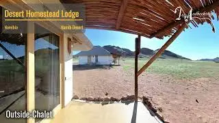 Explore the Outside of a Desert Homestead Lodge Chalet in 360&deg;