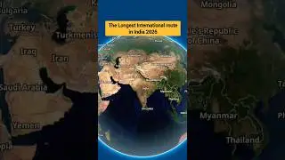 The longest International flight route from India 2026 #longestflight #flight #aviation