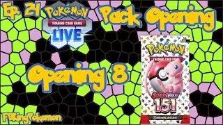 Opening 8 Scarlet & Violet: 151 Packs - Pok&eacute;mon TCG Live Pack Opening Ep. 24