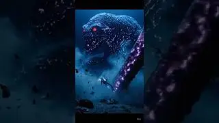 The kraken monster reveals its true form on the seafloor#shortvideo #ocean #scubadiving