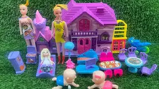 Satisfying with Unboxing Cute Barbie Princess Room Collection Toys Review｜Barbie&rsquo;s Pink Palace