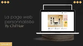 La page web personnalisé by Chill'Hair